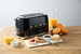 Toaster 4 tranches 2 fentes Extra-large Vintage Années 50 Noir